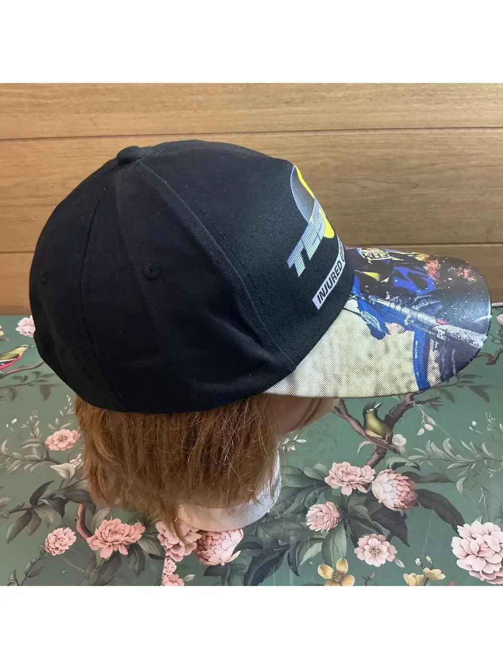 A$AP Rocky Injured Gen Tour Snapback Hat Motorcycle Brim
